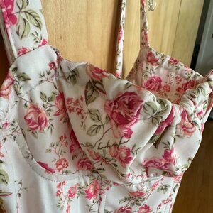 Long floral corset sundress